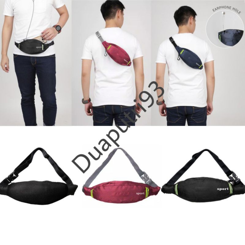 tas pinggang tas sling bag multifungsi