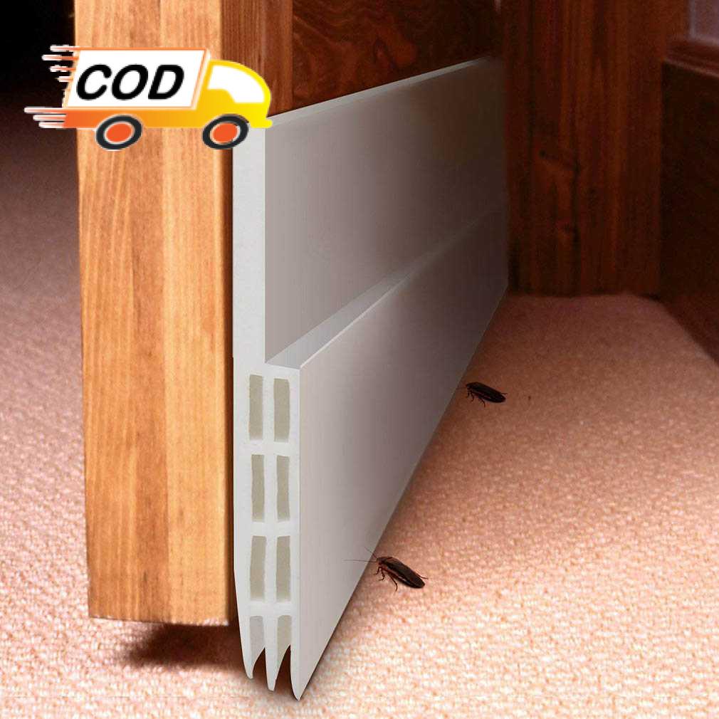 Karet Lis Pelindung Penahan Penutup Celah Lubang Bawah Pintu Jendela Panjang 1M Penghalang Debu Peng