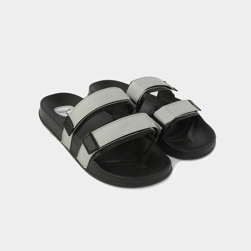 Sandal Slide Pria Sendal weber Cowok Strap Dua Cowo Kekinian Sandal Laki Laki Strap Casual promo cod