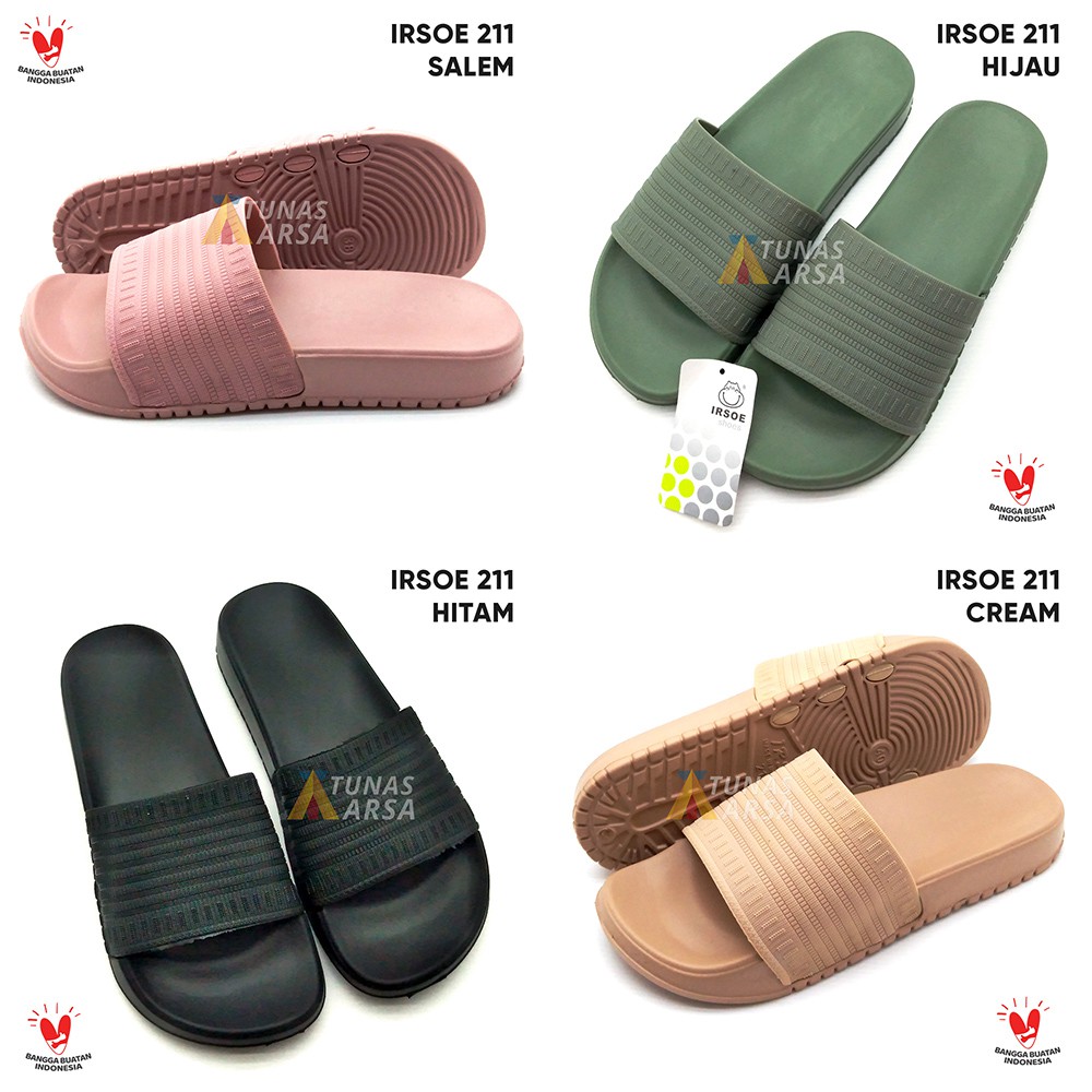 Sandal Wanita - Sandal Rumah - Sandal Selop Wanita - Sandal Selop Karet Wanita Irsoe 221 Anti Air