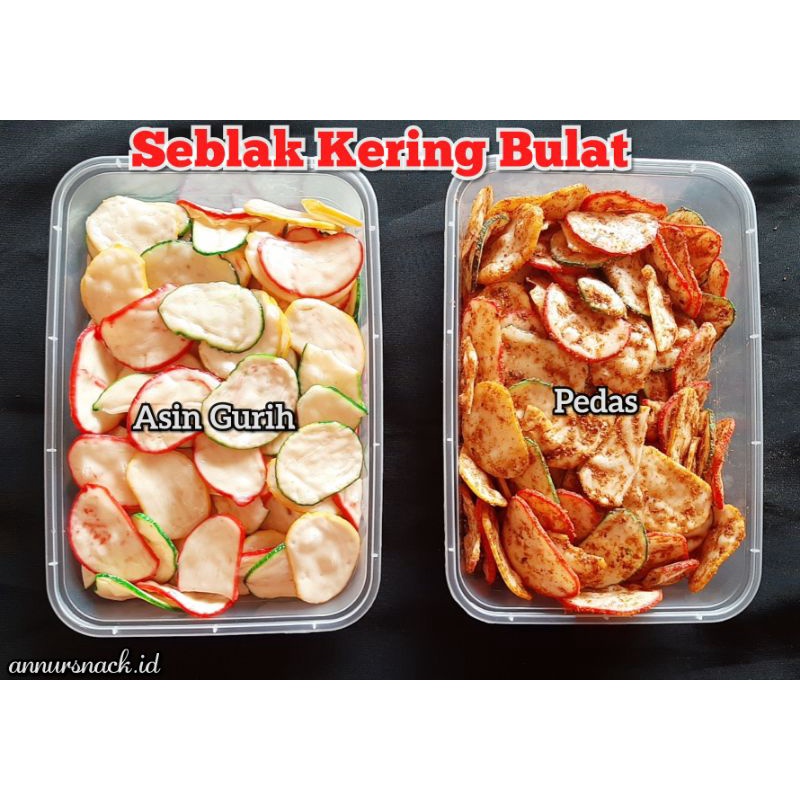 {PROMO COD} Seblak Kering Kerupuk Seblak Bantet Bulat Box 500ml 150gr