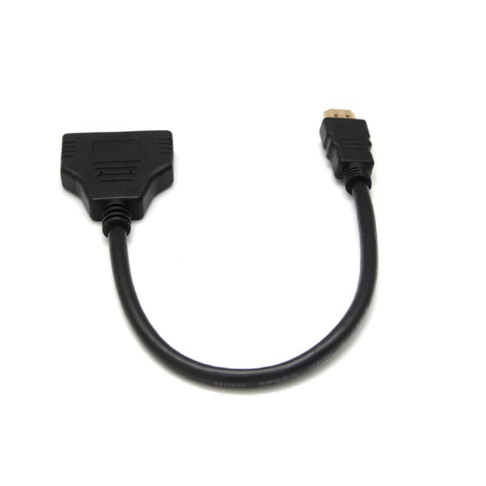 Cable - Kabel - Spliter Hdmi - Hdmi Male To Hdmi Female 1To2 30Cm - Black
