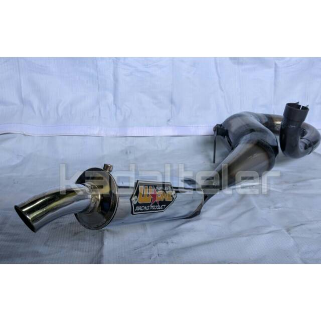 knalpot racing vespa w-one kanan harian