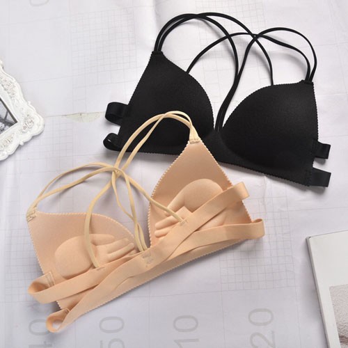 Bra tanpa kawat buka depan Push Up Bra Yoga BH A160