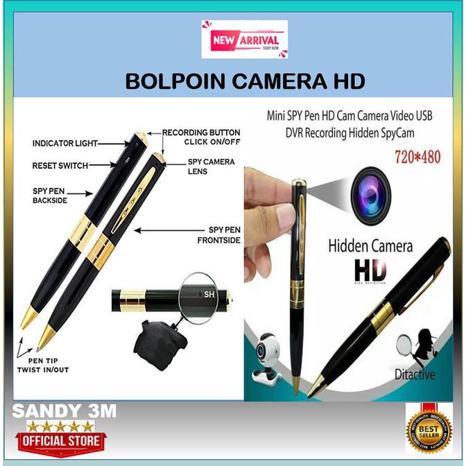 PULPEN KAMERA - SPY CAM - KAMERA PENGINTAI BENTUK PULPEN