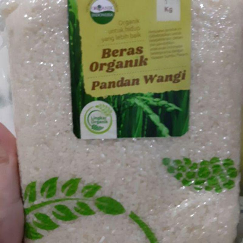 [ORGANIK] BERAS PANDAN WANGI | Beras Lingkar Organik | MPASI | Kemasan Vakum 1 Kg