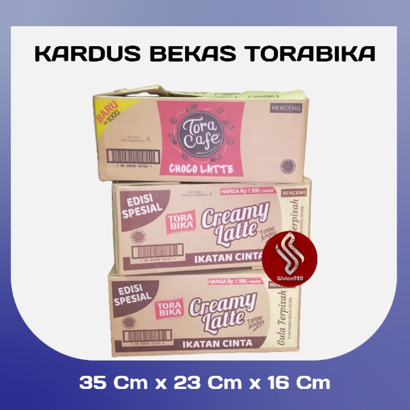 

KARDUS PACKING BEKAS TORABIKA UKURAN 35 x 23 x 16 Cm