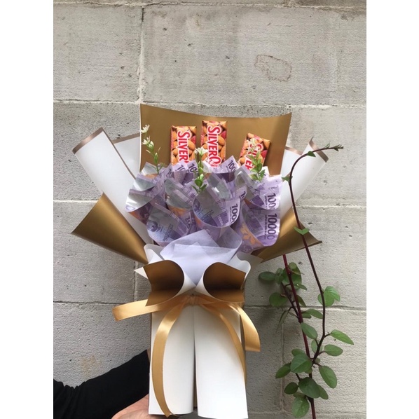 

buket coklat + uang