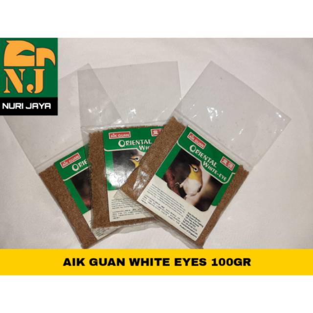 VOER IMPORT MAKANAN BURUNG PEMAKAN SERANGGA PLECI WHITE EYES 100GR