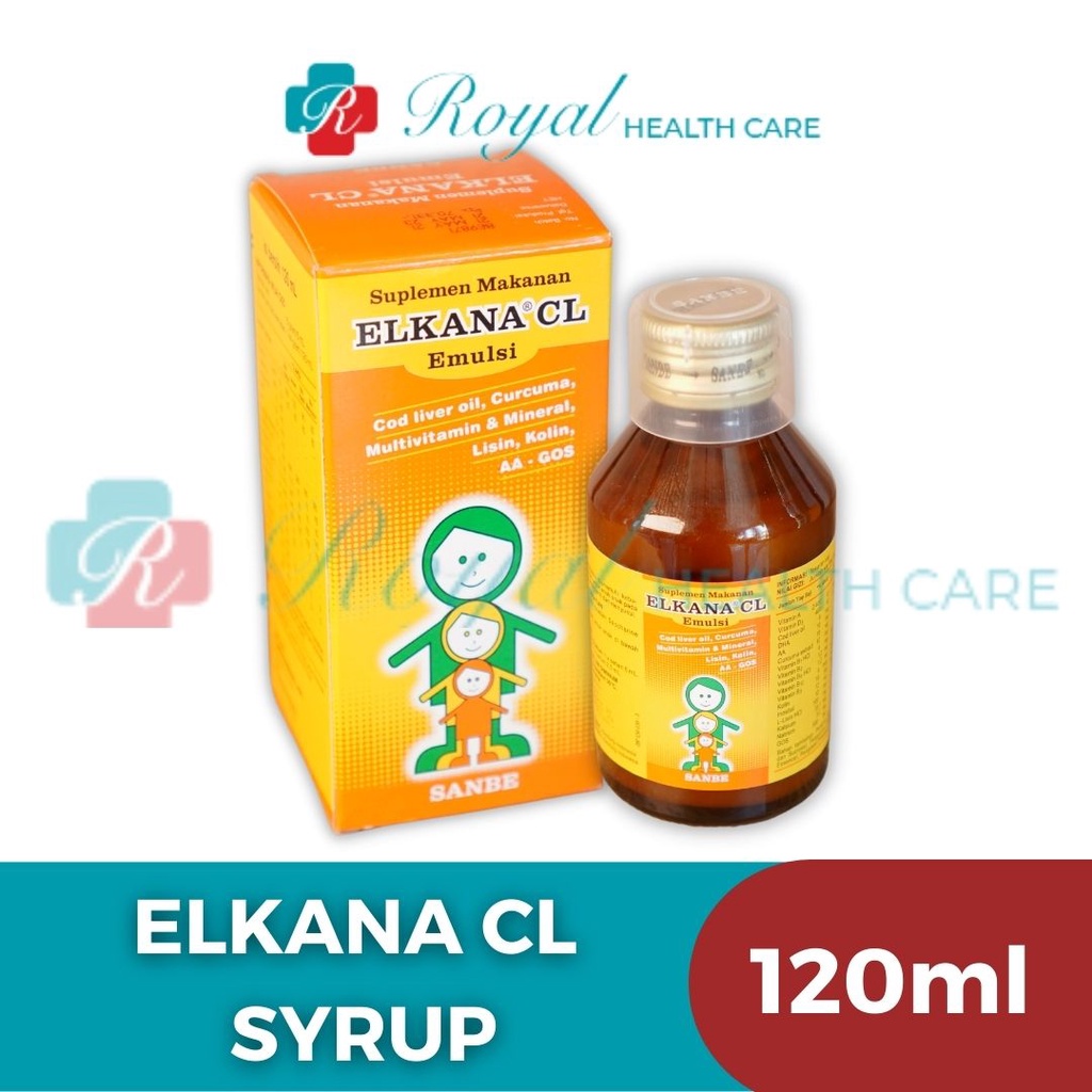 ELKANA CL SYRUP 120ML Membantu Memenuhi Kebutuhan Vitamin dan Kalsium