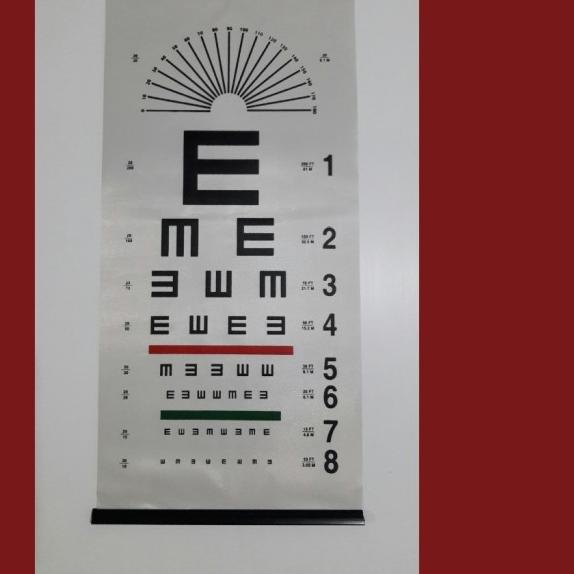 ➽ SNELLEN E CHART - TUMBLING-E CHART ℗