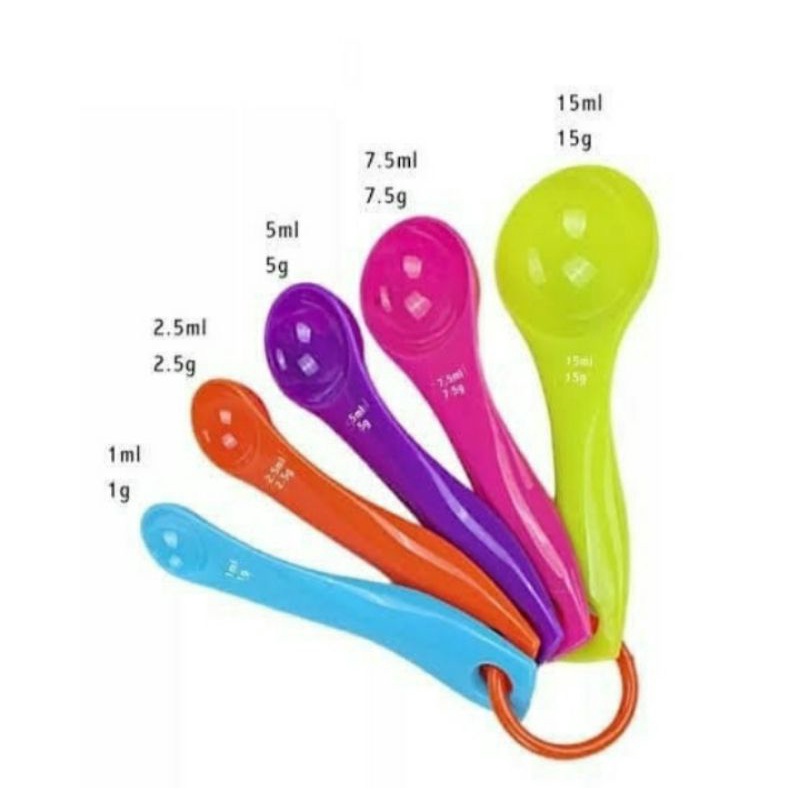 Sendok Takar Set 5 in 1 Measuring Spoon Alat Takar Bumbu