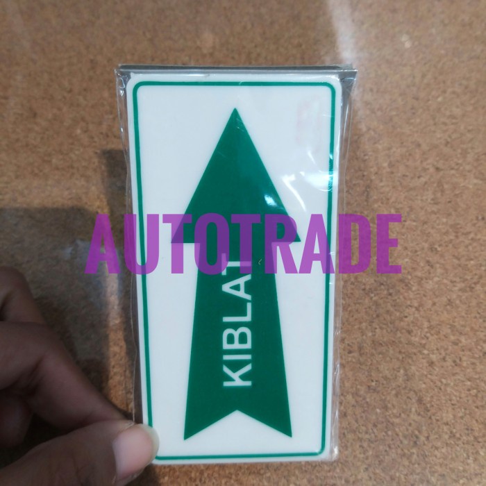 KRIS SIGN ACRYLIC LABEL STICKER ANODIZED AKRILIK STIKER KIBLAT