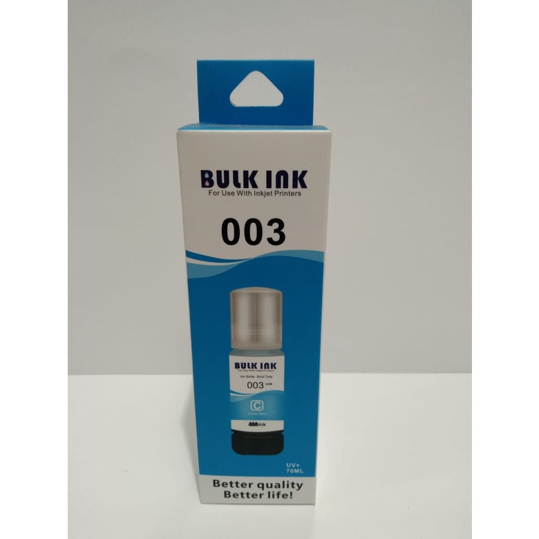 Tinta Bulk ink 003 Untuk Printer L1110 L3110 L3116 L3150 L3156 L5190 ISI 80ML