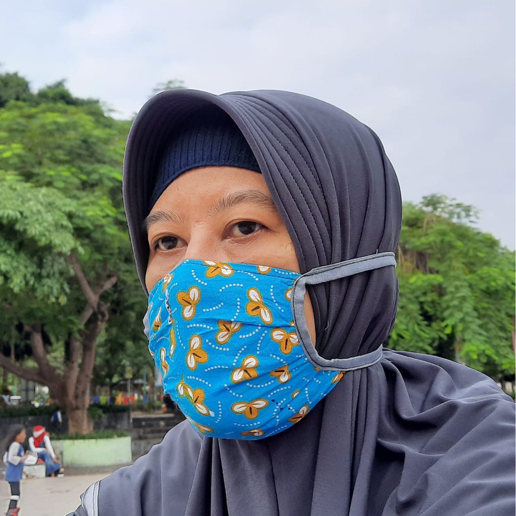 etnik fashion batik HAP masker kain batik halus rayon super random