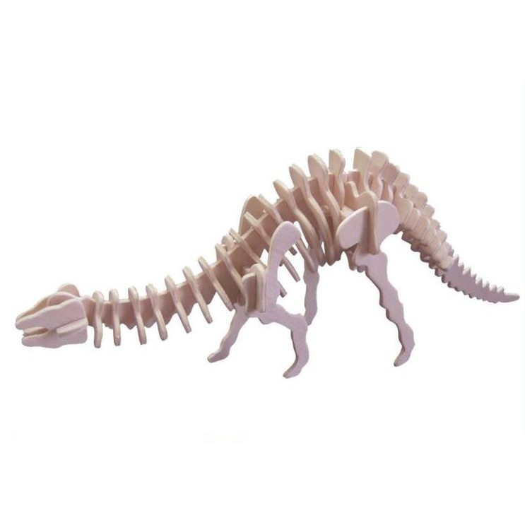 BARU MAINAN ANAK DINOSAURUS WOODEN PUZZLE 3D - LITTLE APATOSAURUS
