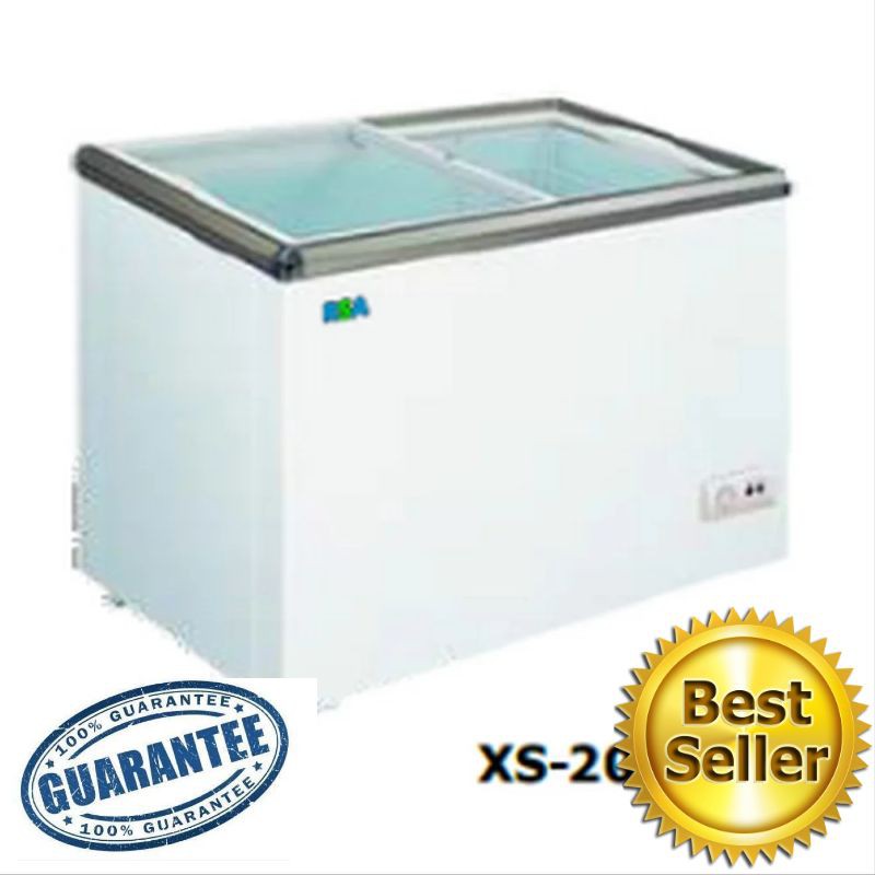 PROMO CHEST FREEZER SLIDING RSA XS-200  KAPASITAS 171L GARANSI RESMI