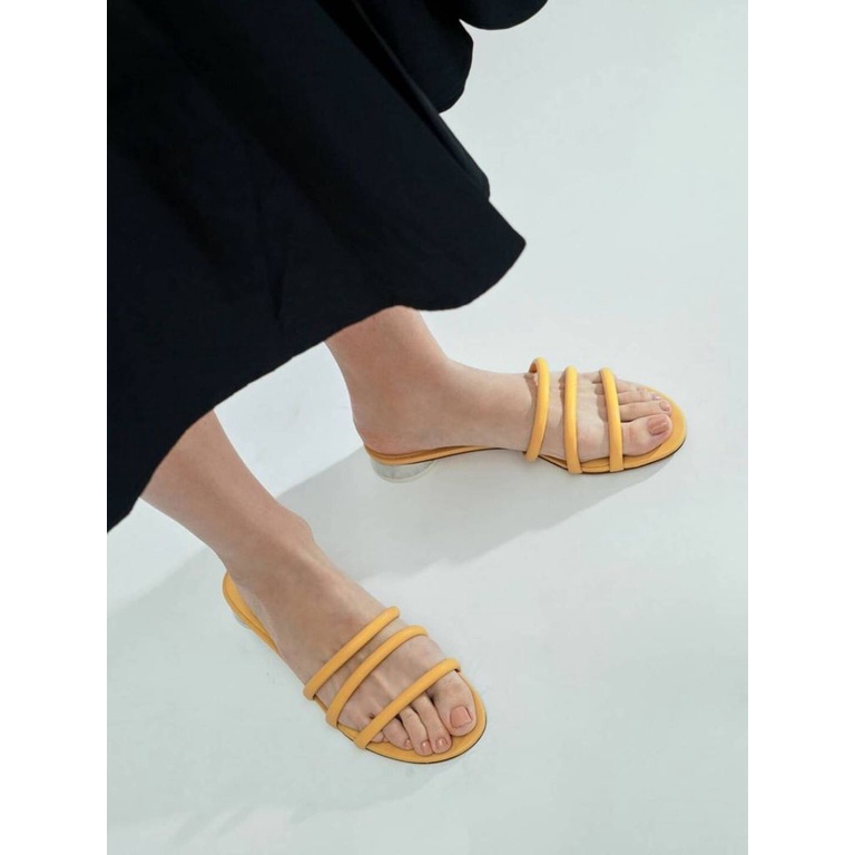 SANDAL WANITA | CNK CKS323 TUBULAR MULES ORI PREMIUM IMPORT