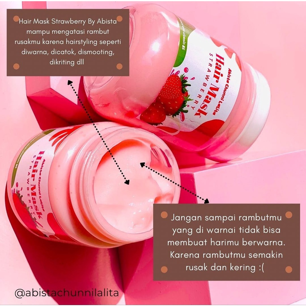 (BPOM) ABISTA HAIR MASK NEW KANDUNGAN PRO VITAMIN B5| ABIST SHAMPOO