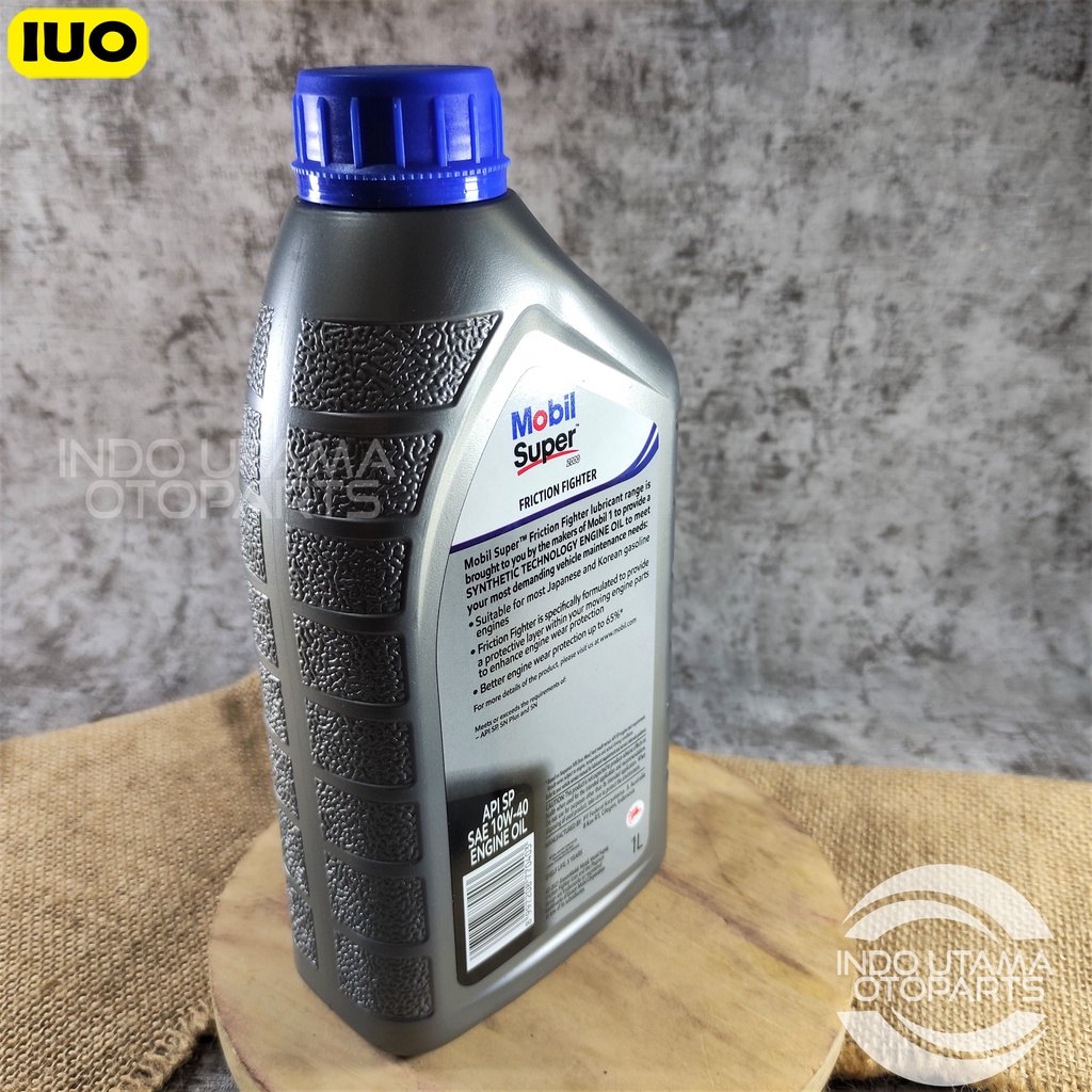 Oli Mobil Super Friction Fighter MOBIL ONE 10W 40 API SP 1 Ltr ASLI