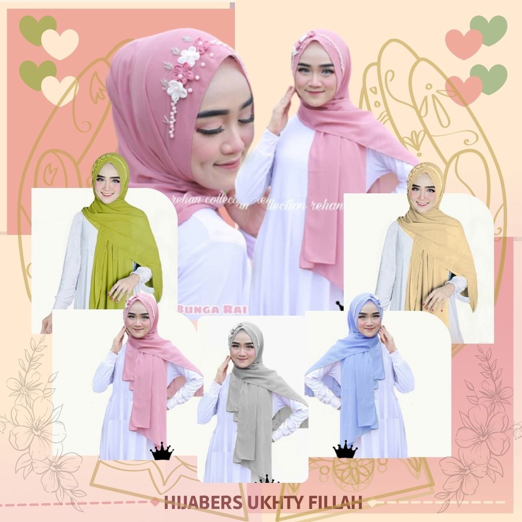 Jilbab Pasmina Ceruty Baby Doll Premium | Pashmina Kirana Payet Ceruty Babydoll