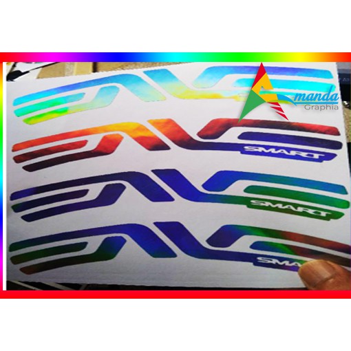Stiker Velg Sepeda Rims 16 Hologram