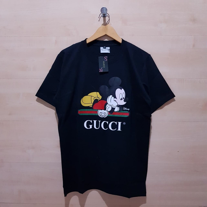 KAOS T SHIRT GUCCI X MICKEY RELAXED TEE BLACK - M