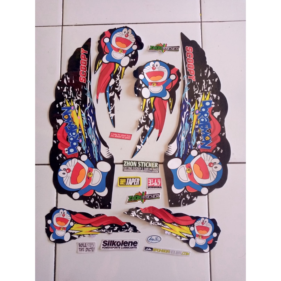 STRIPING SCOOPY DORAEMON DECAL SCOOPY DORAEMON STIKER SCOOPY NEW STRIPING SCOOPY FI NEW ALL TYPE