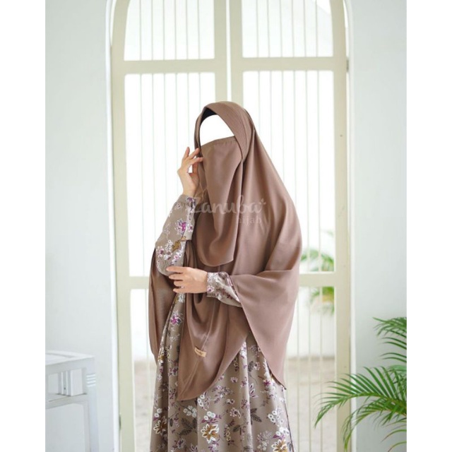 Floral Gamis set by Zanuba Hijab | Dress bunga syar'i