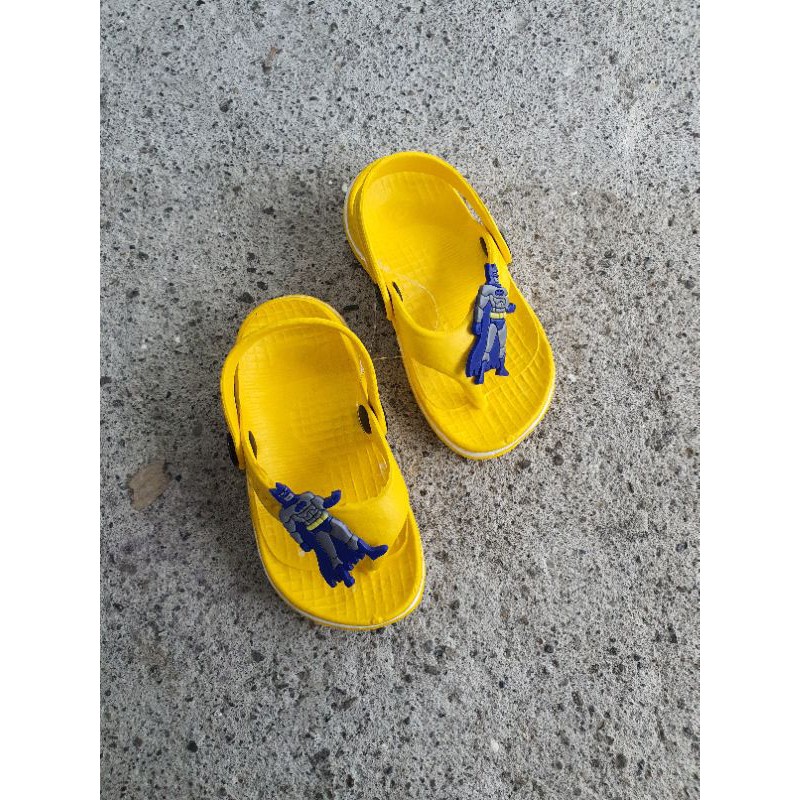 SANDAL JEPIT ANAK LAKI DULUX 112E BATMAN KARET TALI BELAKANG