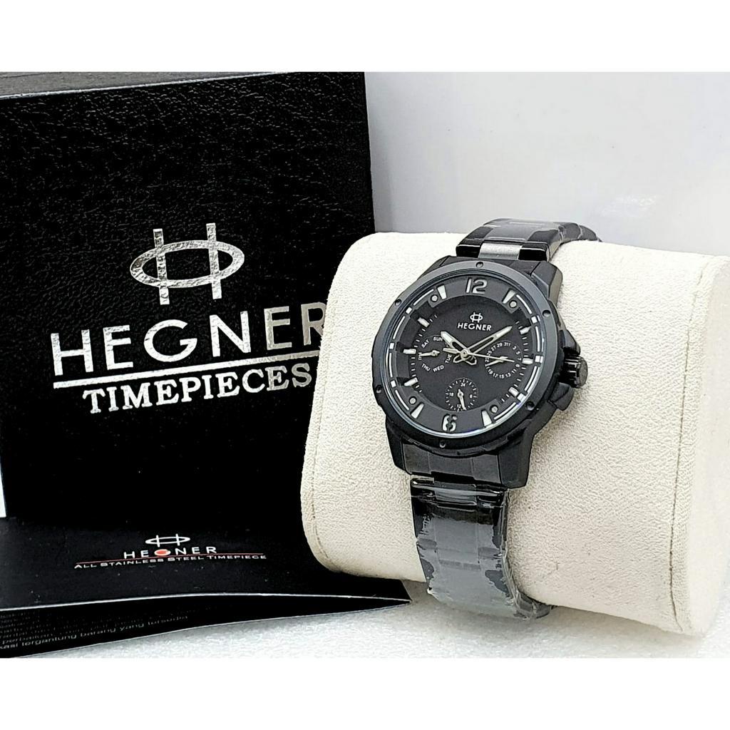 Jam Tangan Wanita Hegner 5035 Original Rantai Chrono Aktif