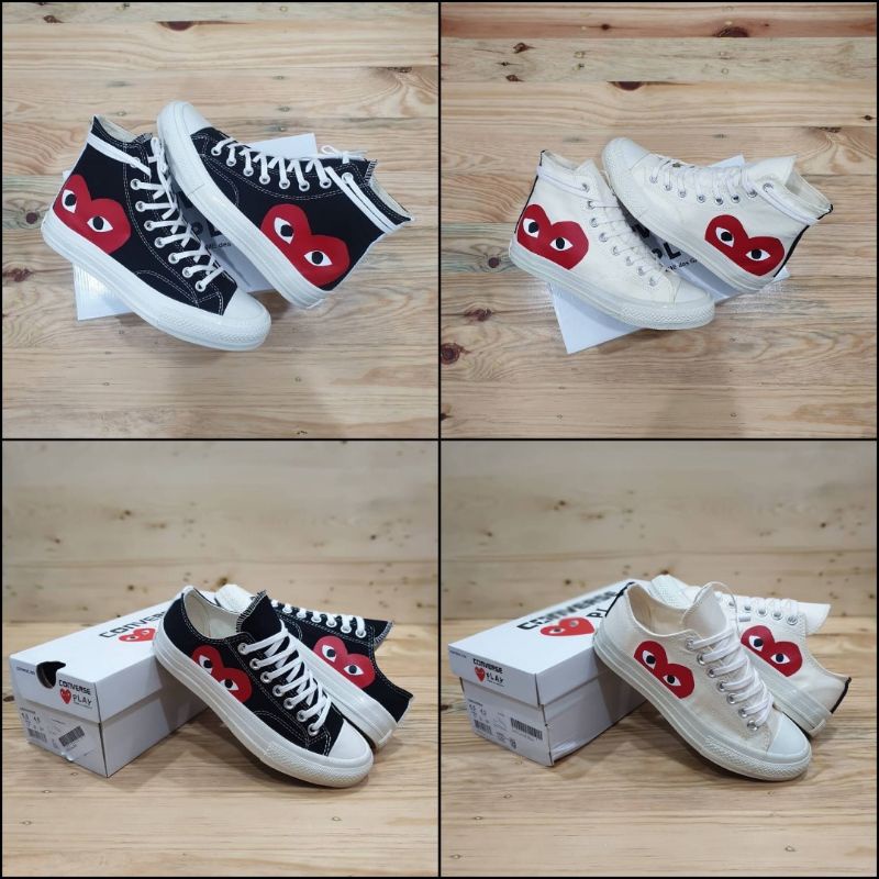 CONVERSE CDG MADE IN VIETNAM GRADE ORIGINAL UNISEX BNIB TERLARIS