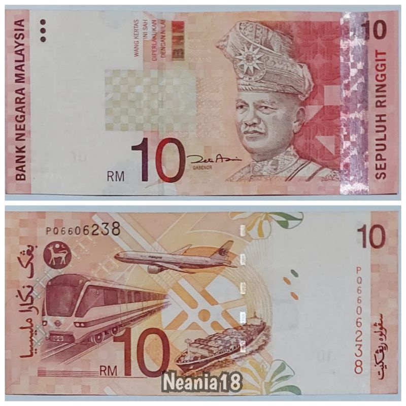 Koleksi Ringgit Malaysia Pecahan 10 Old Series