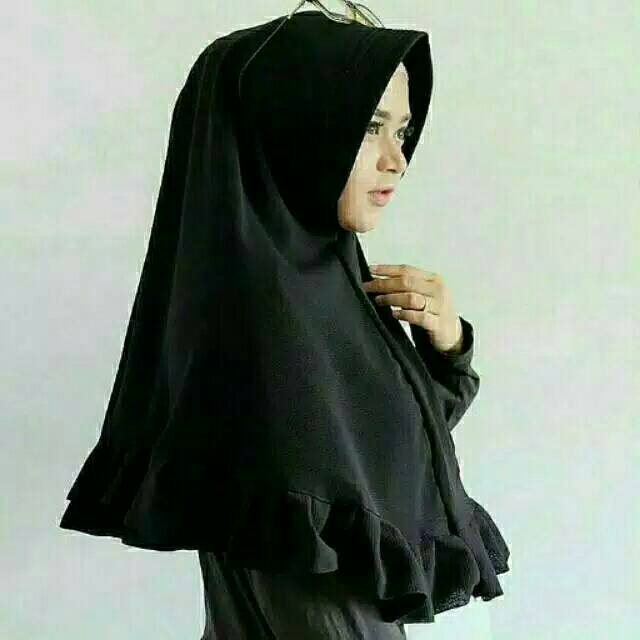 khimar khimar rempel  pet jilbab  hijab wolfis Shopee 