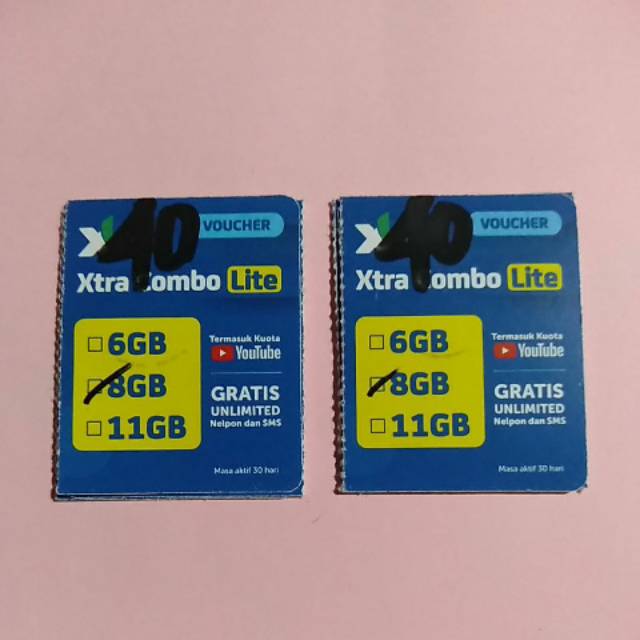 Xl x-tra combo lite 8gb 40.000