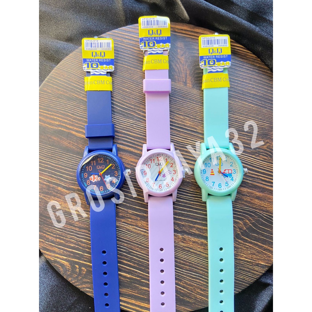 JAM TANGAN QQQ ANAK KARAKTER ANIMAL STRAP RUBBER FULL STYLISH BY GROSIRJAYA32