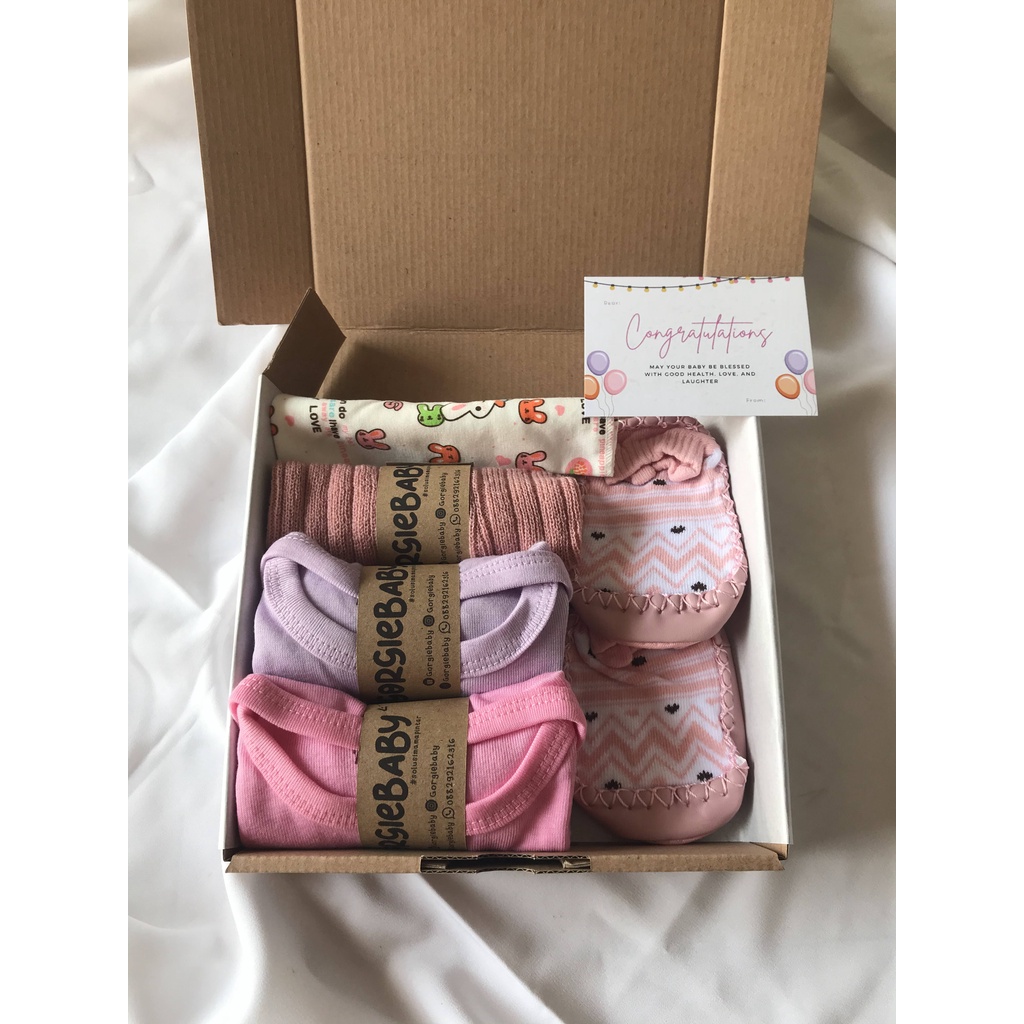 Baby Hampers Set  - Baby Hampers Premium Kado New Born Kado Bayi Paket Hampers Bayi GORGIEBABY-Sweet Hampers Rose