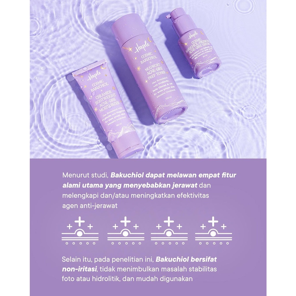 Haple Cosmic Bakuchiol + Mugwort Acne Care Series