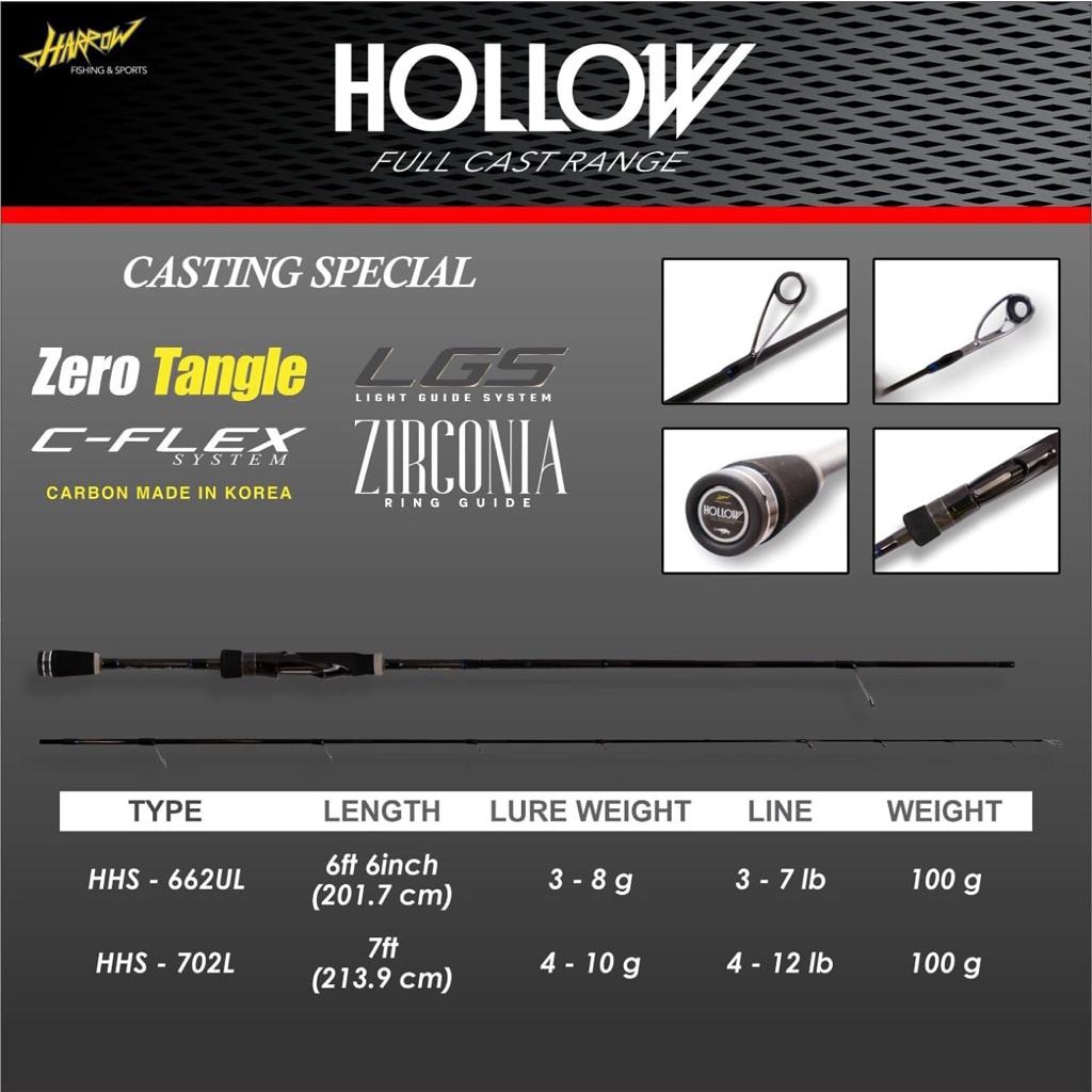 Joran Harrow HOLLOW Full Cast Range HHS 662UL & HHS 702L