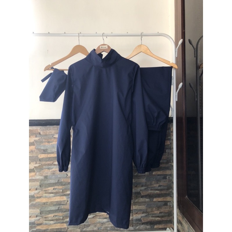 GOWN JAGA SKORT MEDIS DAN CELANA APD BAHAN TASLAN WATERPROOF REUSABLE