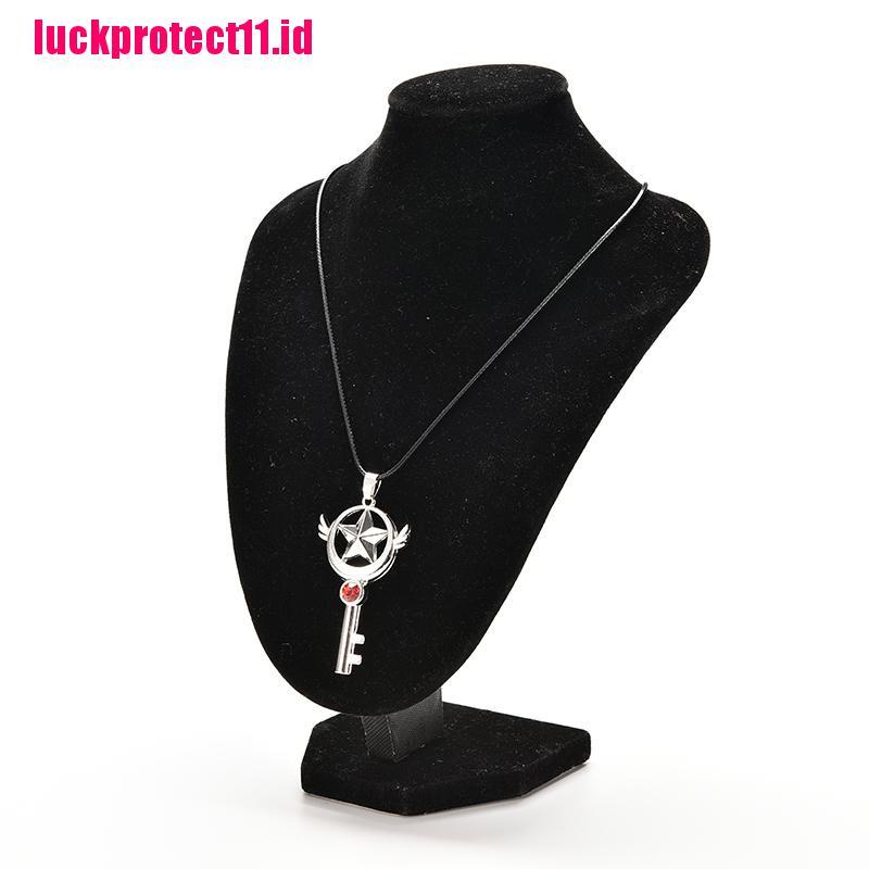 (LUCK) Kalung Rantai Dengan Liontin Tongkat Sihir Anime Cardcaptor Sakura Untuk Wanita