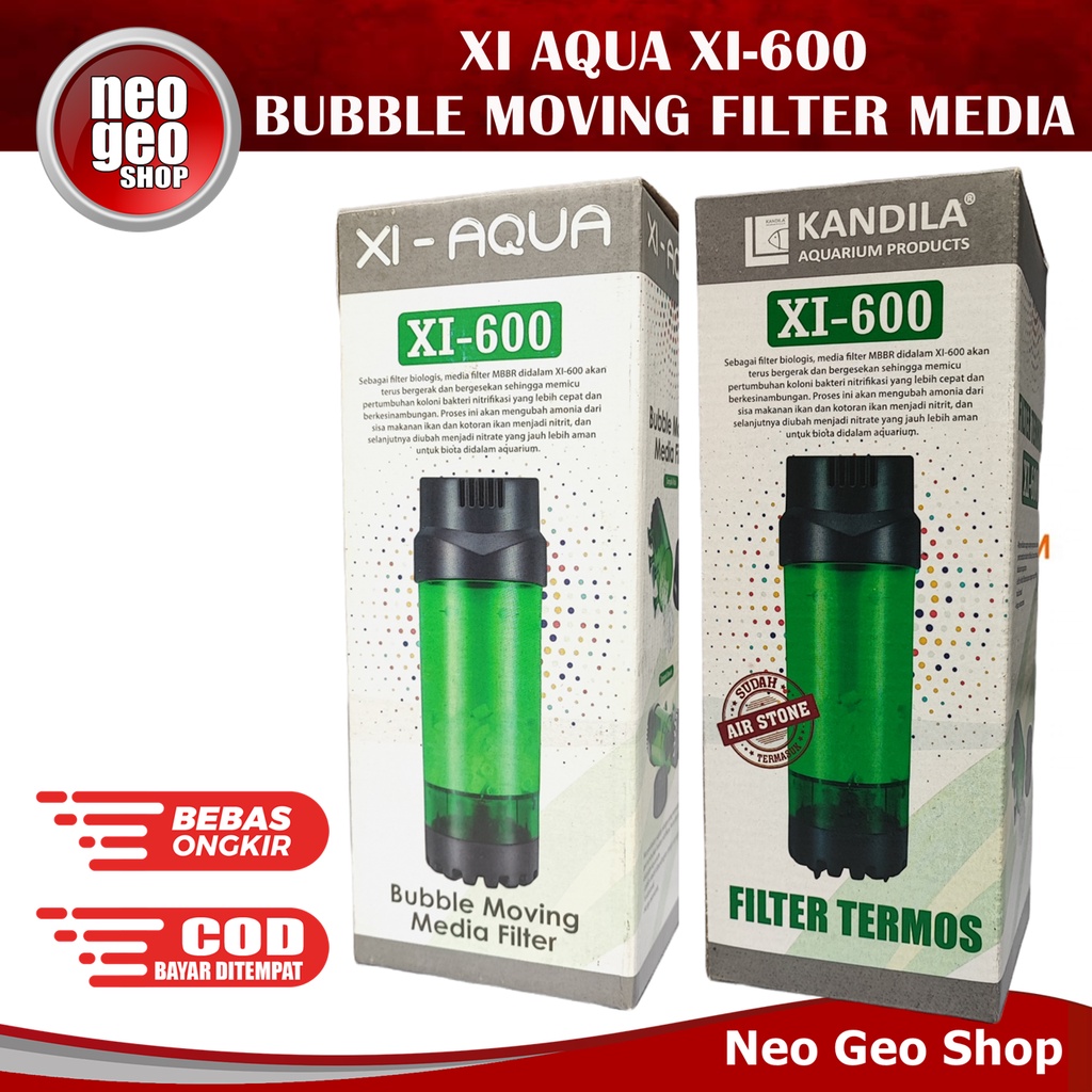 XI AQUA 600 Filter Bubble Moving Bed media Kaldness K1 MBBR Aquarium