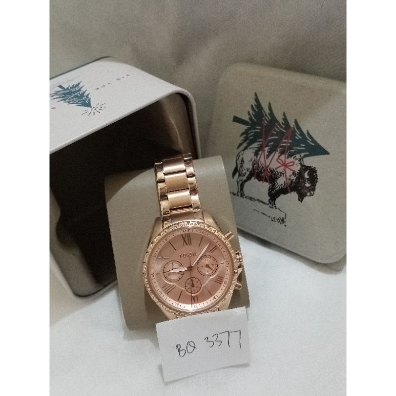 Fossil jam tangan BQ 3377 rose gold