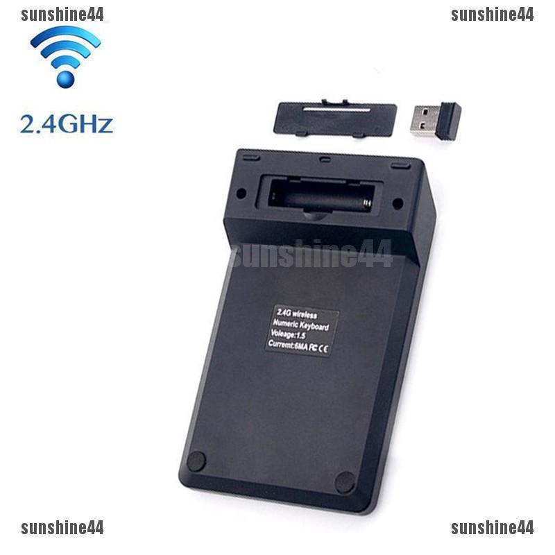 [Bayar di Tempat]Wireless 2.4G Mini USB 18 Keys Number Pad