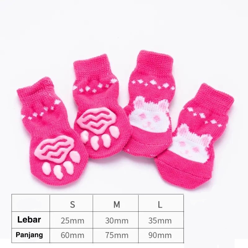 Kaos Kaki Motif Anjing dan Kucing Pet Sock Cat Dog sock