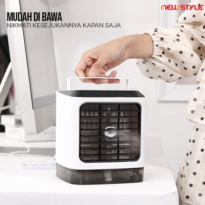 Newstyle - B05 AC Mini Portable Pendingin Ruangan - Humidifier - Kipas - Putih