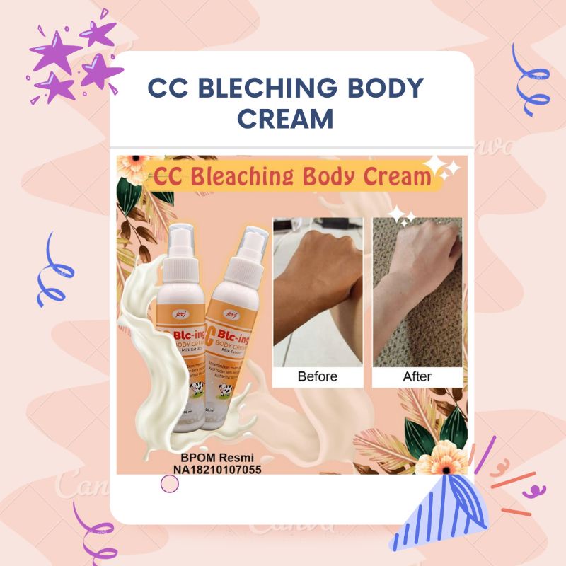 CC BLEACHING BODY CREAM Cc Blc-hing | BLECHING BADAN BPOM