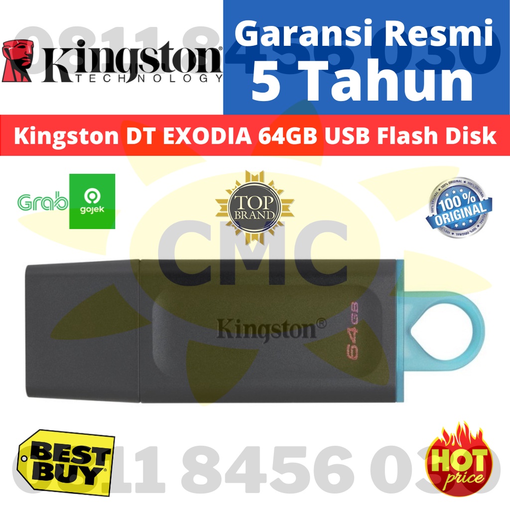 Kingston Flash Drive DataTraveler Exodia 64GB USB 3.2 Original Resmi