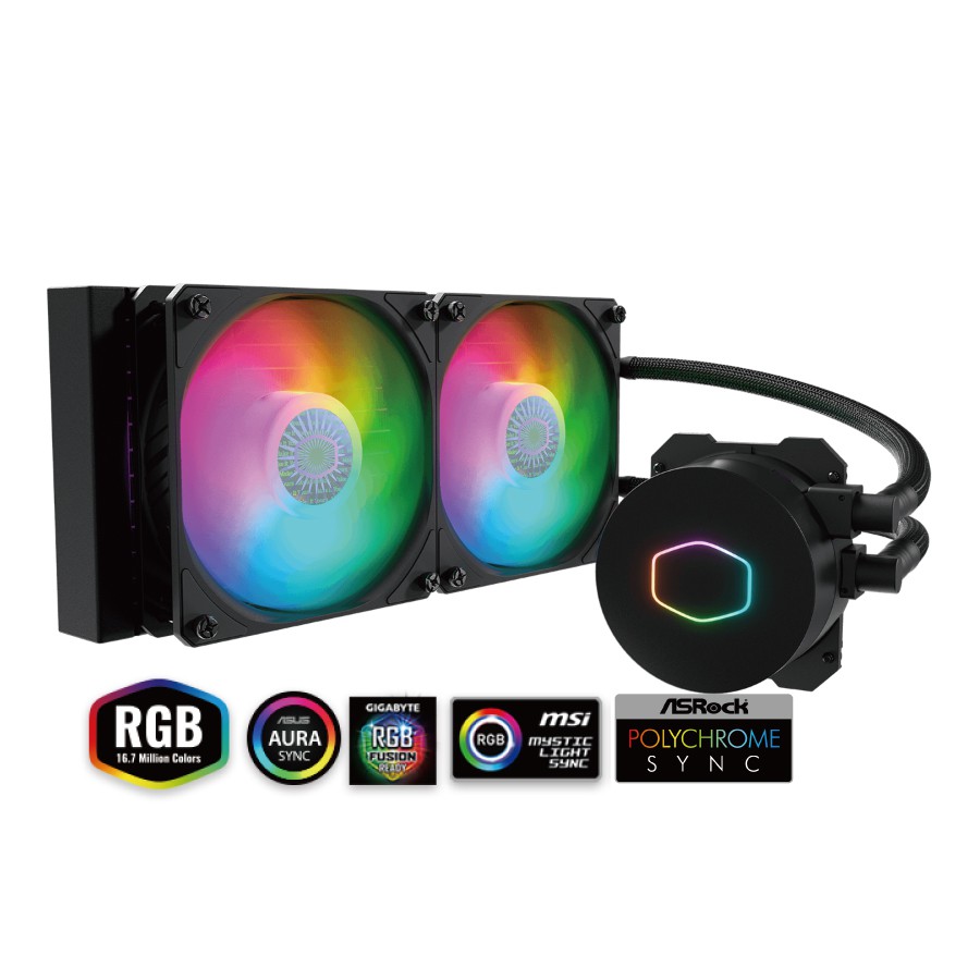 FAN Processor Cooler Master MasterLiquid ML240L V2 ARGB AIO Liquid Cooler