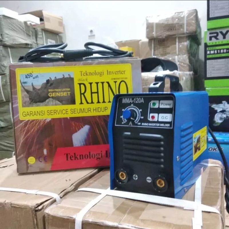 TRAFO LAS MESIN LAS RHINO 450 WATT 120A